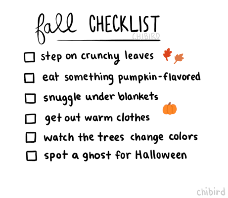 ghost autumn cute chibird GIF by 🌸roseblossom🌸