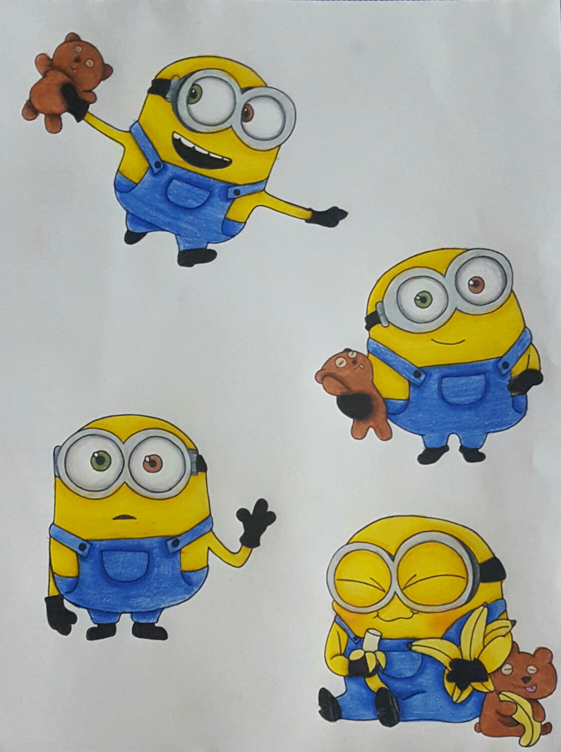 Bob Cute Minions Drawing