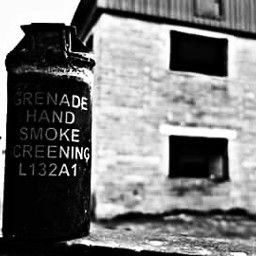 grenade smokescreen blackandwhite imbervillage abandoned
